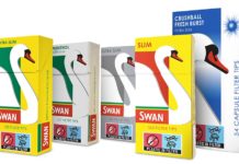 Swan Crushballs come in slim, vertical packs to efficiently maximise space on shelf.