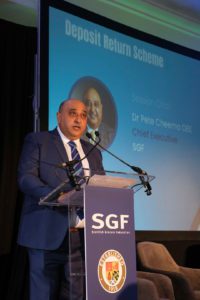 Pete Cheema addresses the SGF mini summit.