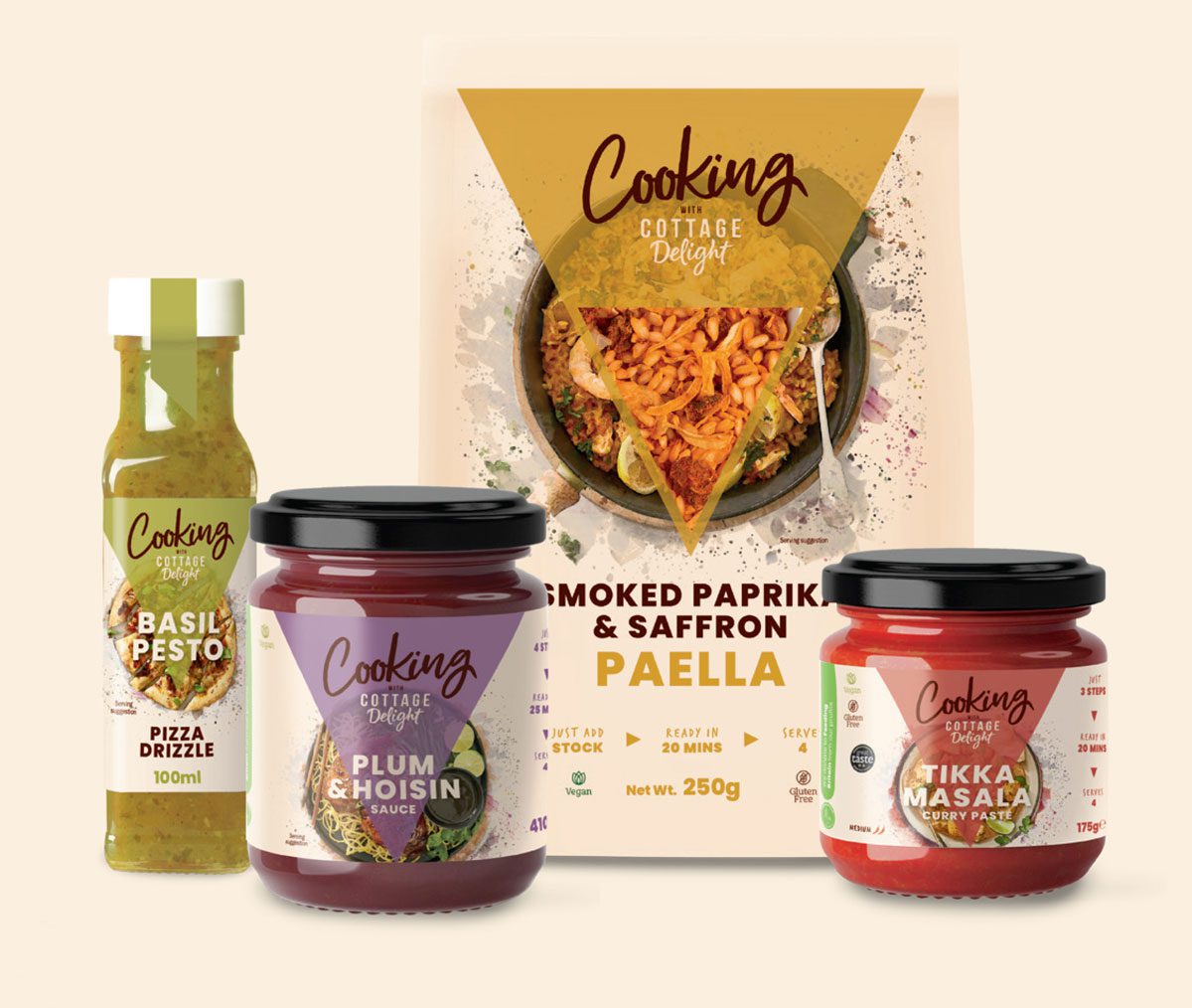The Cooking with Cottage Delight range is aimed at the convenience channel.