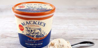 Mackie's launched its Toffee Fudge Dairy Ice Cream last month.