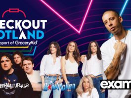 Scottish efforts to boost GroceryAid This year's Checkout Scotland will see Example, B*witched and The Supernaturals take to the stage.