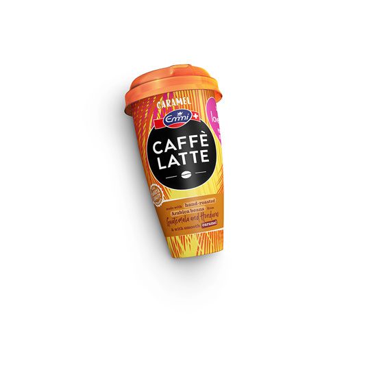 Emmi Caffe Latte Caramel iced coffee drink