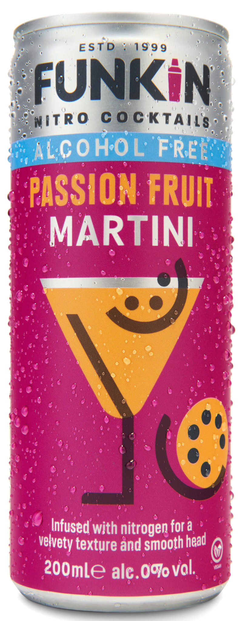 The Funkin Cocktails alcohol-free Passion Fruit Martini.