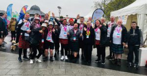 The Just Dae It campaign sees GroceryAid fundraisers taking part in Kiltwalks.