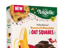 Lunchbox treats from Angelic and Maryland for school kids The Angelic Safetylicious Banana & Chocolate Oat Squares.