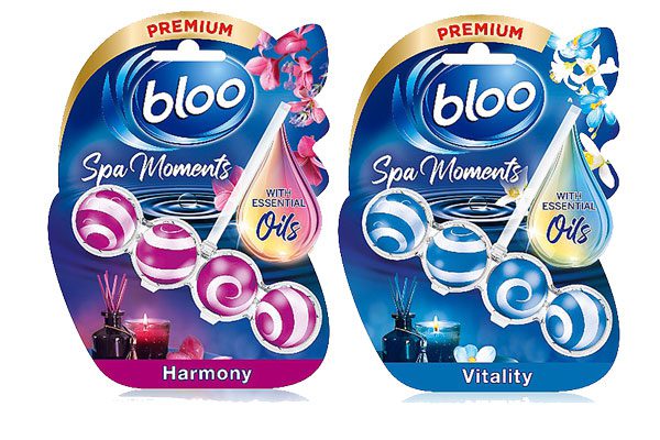New packs of Bloo Spa Moments with Harmony and Vitality variants.