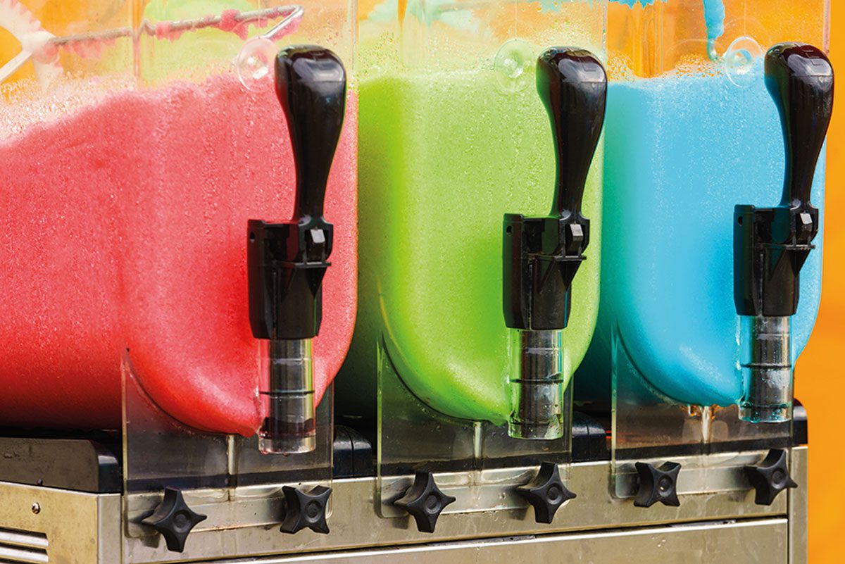 There have been warnings over the dangers of over-exposure to glycerol found in slush-ice drinks.