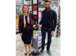 SGF and Elfbar unveil vapes recycling campaign Eve Peters and Anand Cheema kickstarted the SGF’s new pilot in Cheema’s store Costcutter – Fresh in Falkirk.