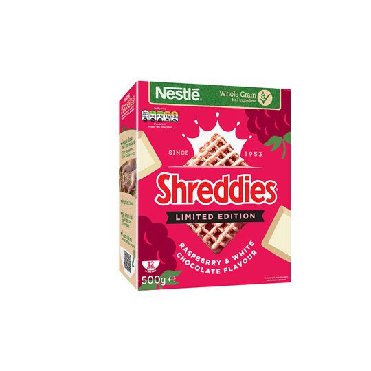 Nestle Shreddies Raspberry & White Chocolate