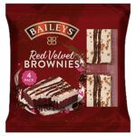 Packshot of the Baileys Red Velvet Brownies.
