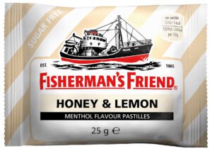The Sugar-Free Honey & Lemon pastilles are a popular choice, claims Fisherman's Friend.
