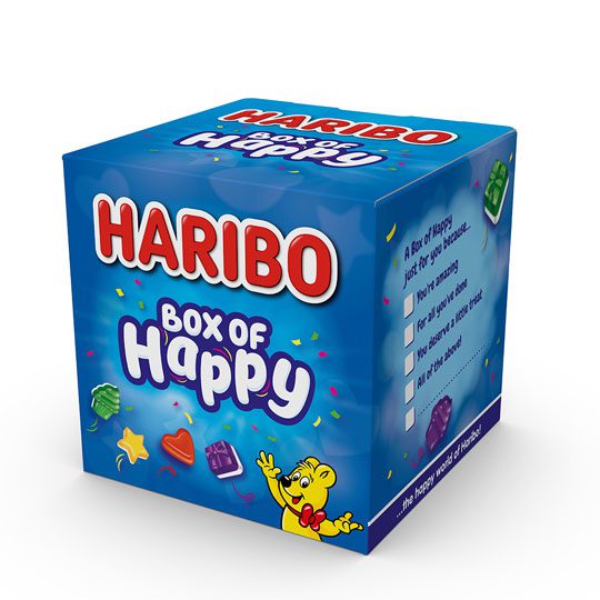 Packshot of Haribo Box of Happy.