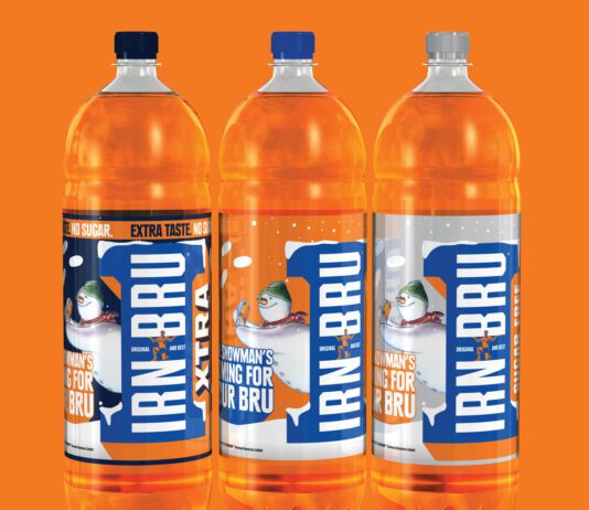 Convenience in brief | Irn-Bru, Luciditi and food show news The Irn-Bru festive TV ad is being supported by special designs running across the products.