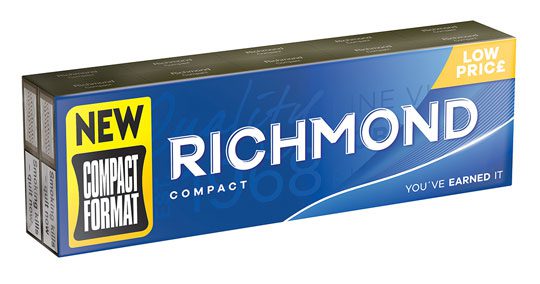 Packshot of Richmond Compact cigarettes.