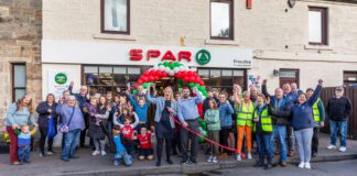 Customers and local good causes benefited from the relaunch of Spar Freuchie.