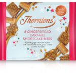 Packshot of Thorntons Gingerbread Caramel Shortcake Bites.