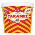Pack shot of Tunnock's Mini Caramel Wafer Biscuits tub