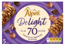 The new Alpen Delight bars come in six different flavours.