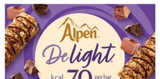 The new Alpen Delight bars come in six different flavours.