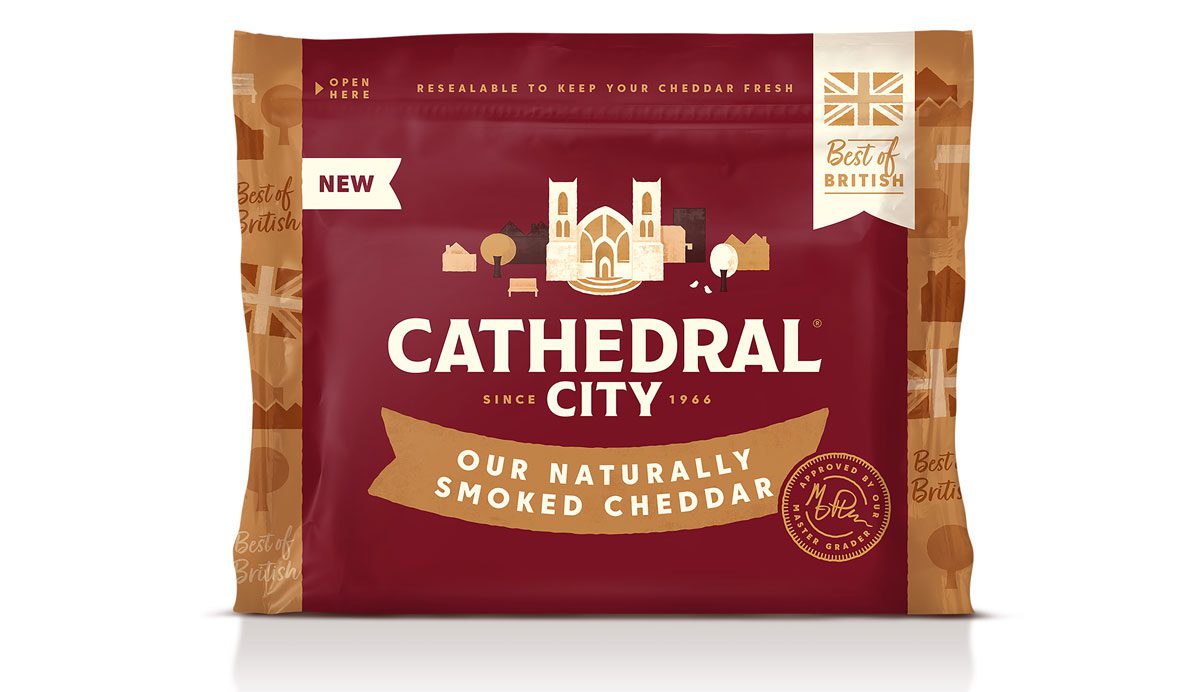 The new Cathedral City Our Naturally Smoked Cheddar.