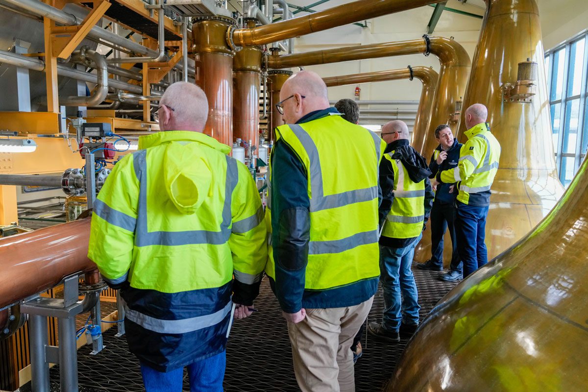 Members of the spirits industry were invited to visit Chivas Brothers' Glentauchers distillery.