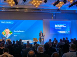 Convenience retailers gear up for future Scottish Grocers' Federation president Craig Brown addresses the conference. (Picture: Mike Wilkinson/photoshelter.com)