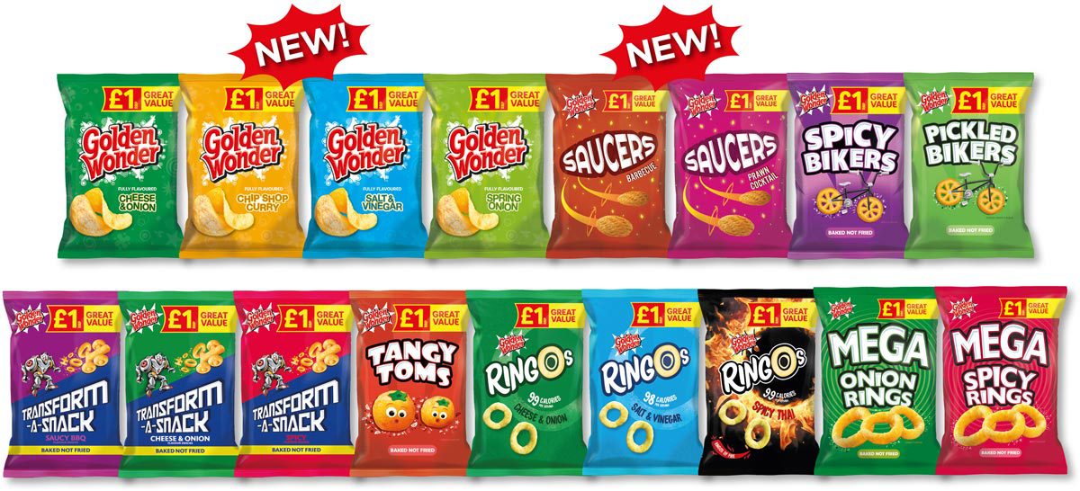 The Golden Wonder brand is expanding its £1 PMP range.