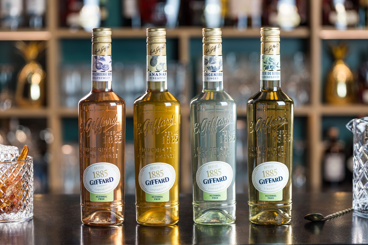 Giffard has launched four non-alcoholic liqueur alternatives.