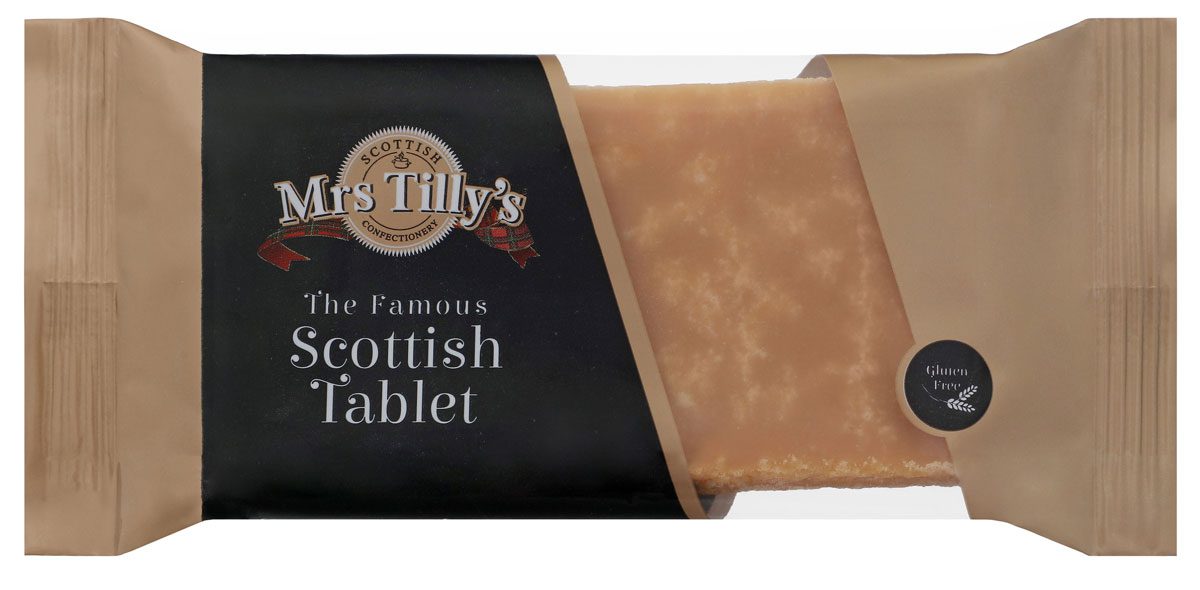 Mrs Tilly's Famous Scottish Tablet is also available in a bar format.