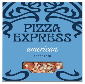 The new look for Pizza Express in-store packs.