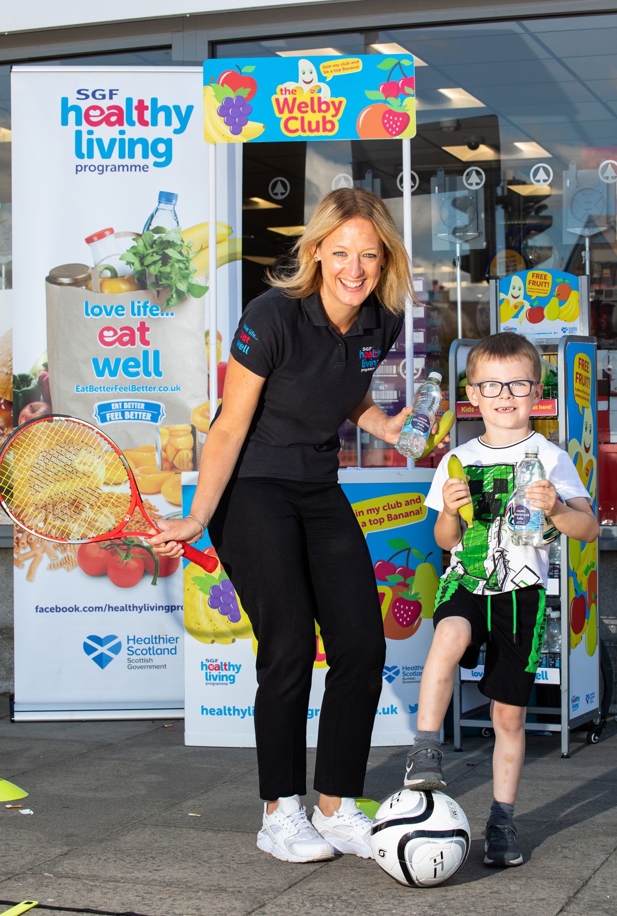 Kathryn Neil and the SGF Healthy Living Programme team have been visiting Spar stores for tours with youngsters.