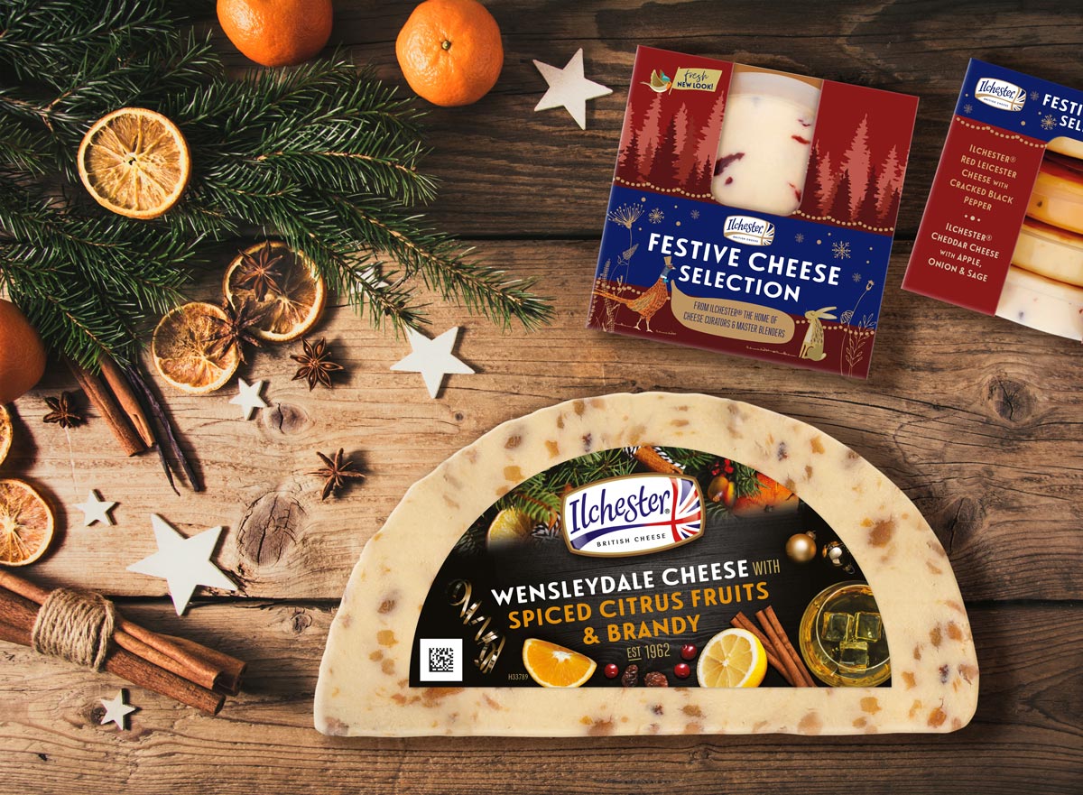 The Ilchester Cheese festive selection and Wensleydale with Spiced Fruits.