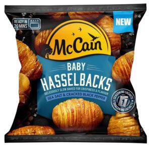 The new Baby Hasselbacks potatoes from McCain Foods.