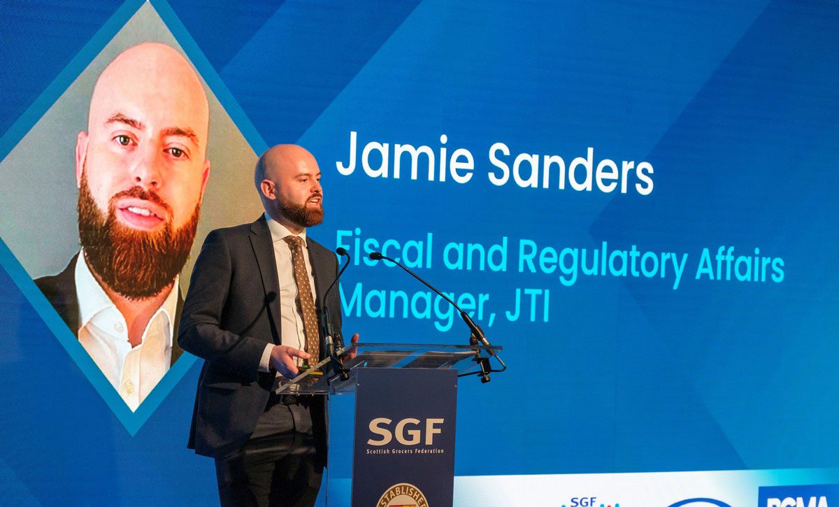 Jamie Sanders, from JTI, told SGF delegates that the illegal trade harmed their businesses.