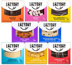 The single-serve cake slices from Lazy Day are both gluten-free and sutable for vegans.