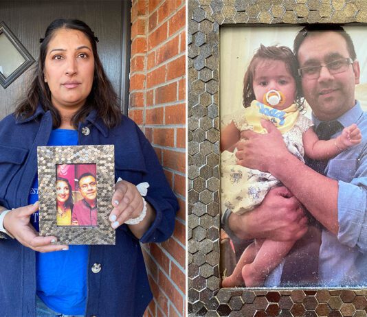 Tragic toll of Post Office Horizon scandal Mandy with a treasured photo of her and Steve, and Steve with their youngest girl.