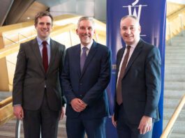 Scottish wholesalers make parliamentary delivery Daniel Johnson, Colin Smith and Richard Lochhead at the Holyrood reception.