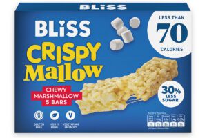 Pack shot of the new Bliss Crispy Mallow packs