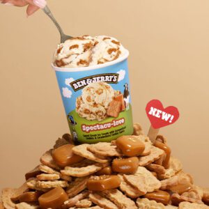 The new Ben & Jerry’s Spectacu-love tub.