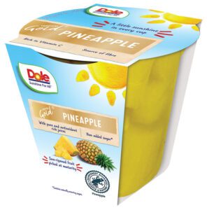 Dole says its fruit cup selection is a healthy choice.