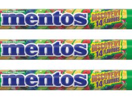 Mentos bursts with flavours Pack shots of Mentos Discovery.