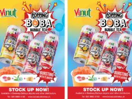Vinut pops in stores with Popping Boba Bubble Tea