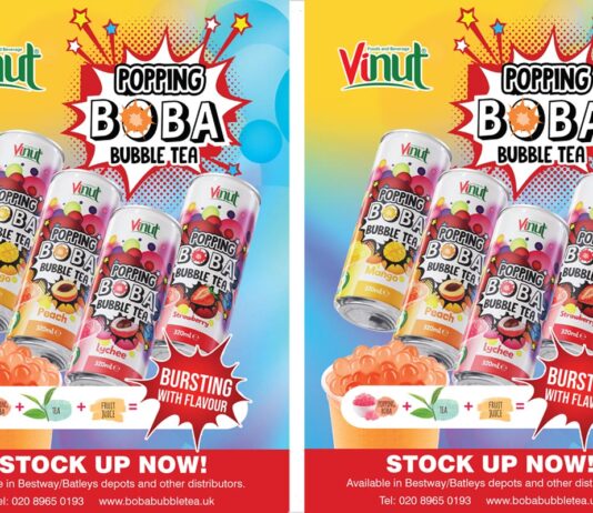 Vinut pops in stores with Popping Boba Bubble Tea