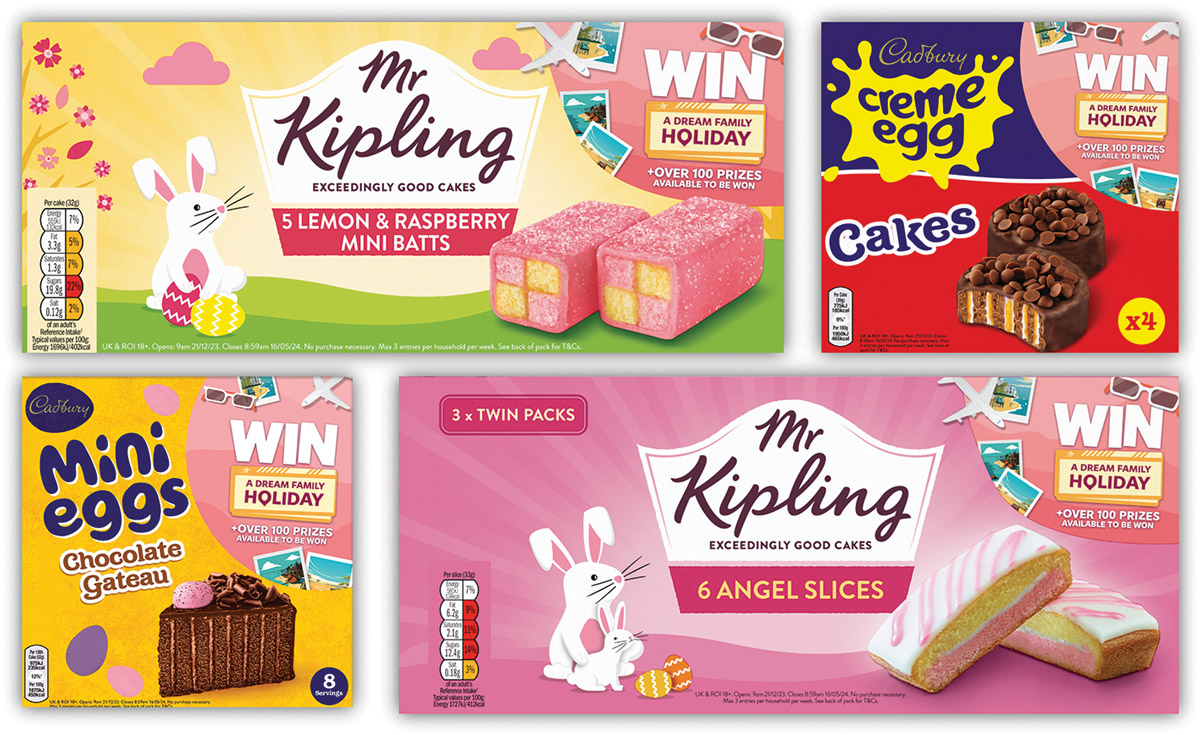 Convenience retailers can gain sales thanks to an on-pack competition being run by Mr Kipling and Cadbury Cakes.