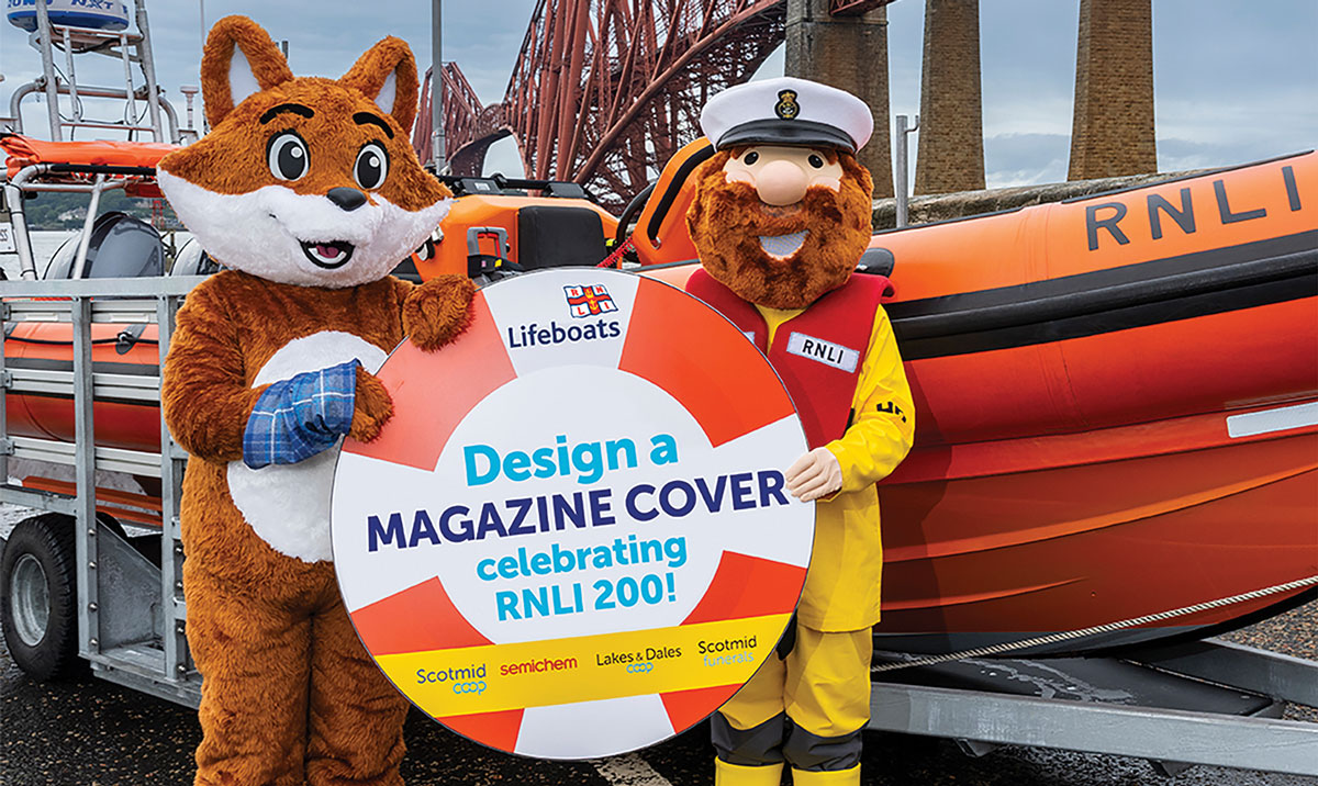The launch of the Scotmid and RNLI competition for youngsters.