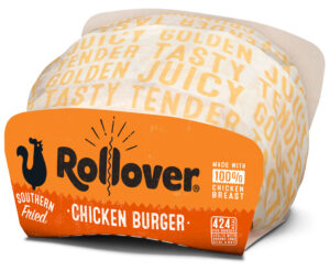 The new Rollover Southern Fried Chicken Burger.