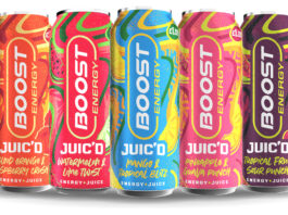 Boost's stimulated energy range, including Juic'd variants, aims to cover a host of consumer demands.