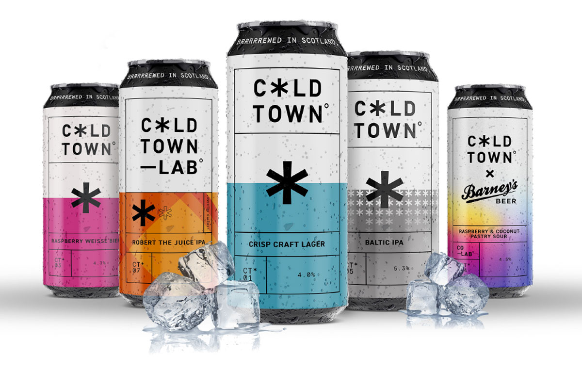 New design and cans for the Cold Town Beer craft beer range.