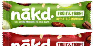 The new Nakd Fruit & Fibre bars from Natural Balance Foods.