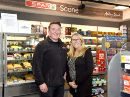 Spar Scotland retailers who put community first Susan and Ryan Hutchison, of Spar Scone, realise the importance of a friendly attitude.